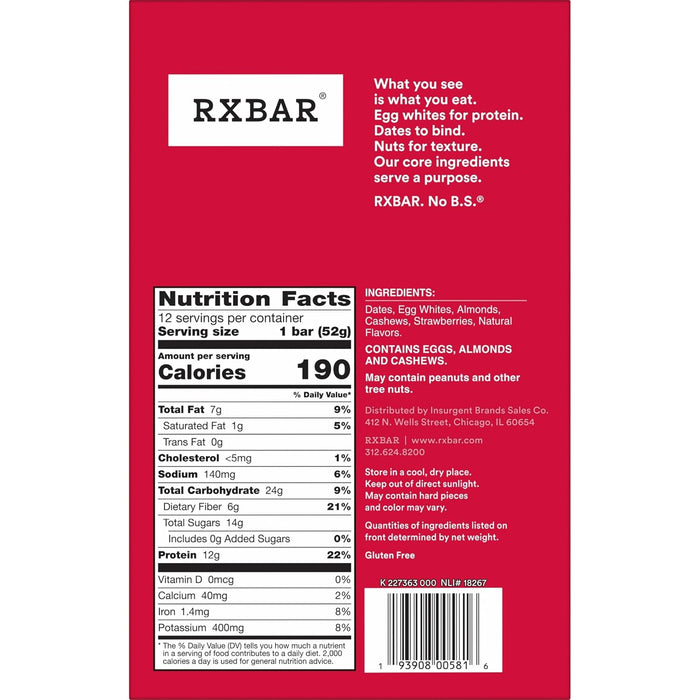 0g added sugar with naturally sweet dates and strawberries