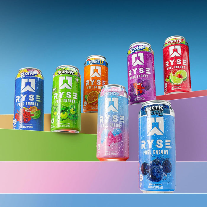 19 flavor variants including licensed collaborations (sunnyd, ring pop, kool-aid, country time, sour punch)