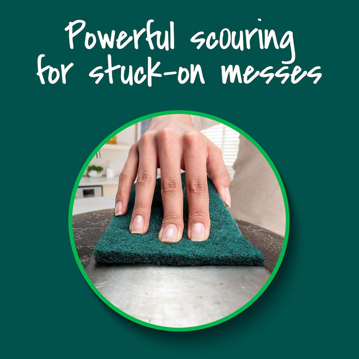 compact pad dimensions (2.7"l x 4"w) sized for comfortable hand grip during scrubbing