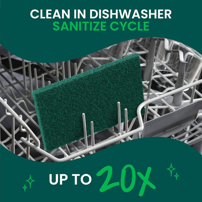 Scotch-Brite Heavy Duty Scouring Pad 8 Pack – Neutral, Uncluttered Cleaning Essential for Modern Kitchens