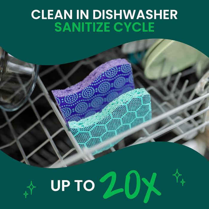 Scotch-Brite Heavy Duty Scrub Sponge for Garage and Workshop Surfaces, Durable Outdoor Cleaning Sponge