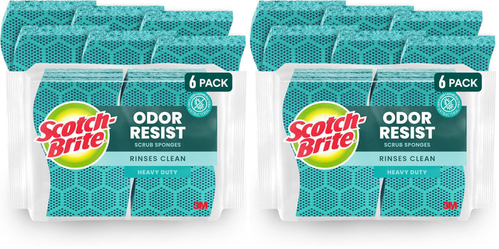 6 Scrub Sponges (Pack of 2)