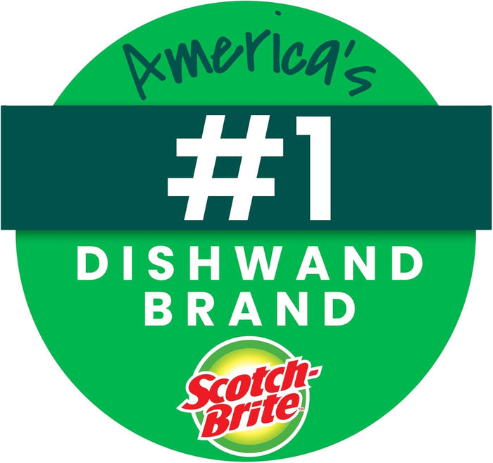 Scotch-Brite Non-Scratch Dishwand Refills – Hands-Free Dishwand Refills to Avoid Direct Contact with Grease
