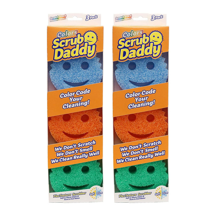 3 Count (Pack of 2) - Scrub Daddy Colors