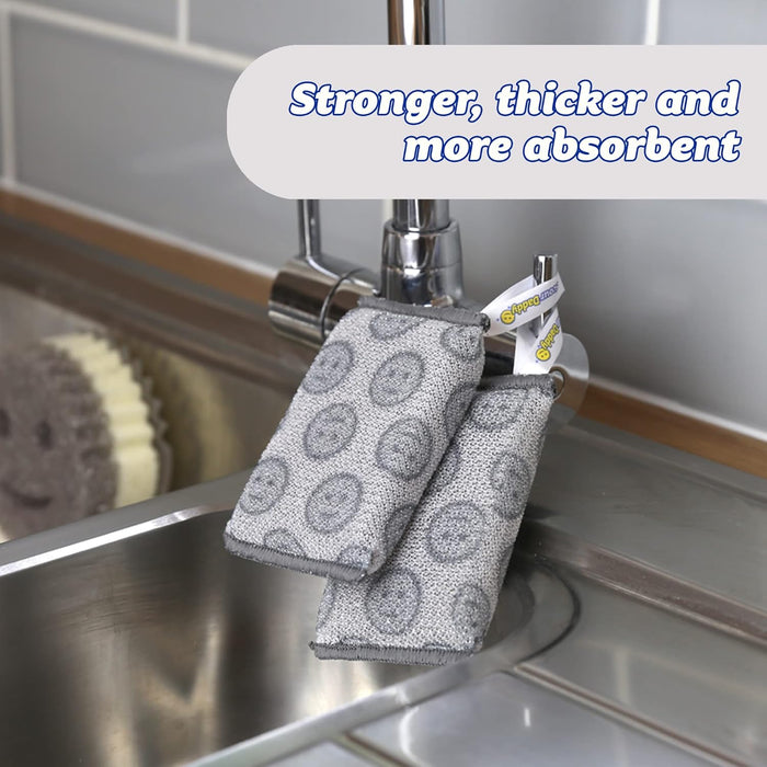 hanging tab for vertical storage and faster air drying
