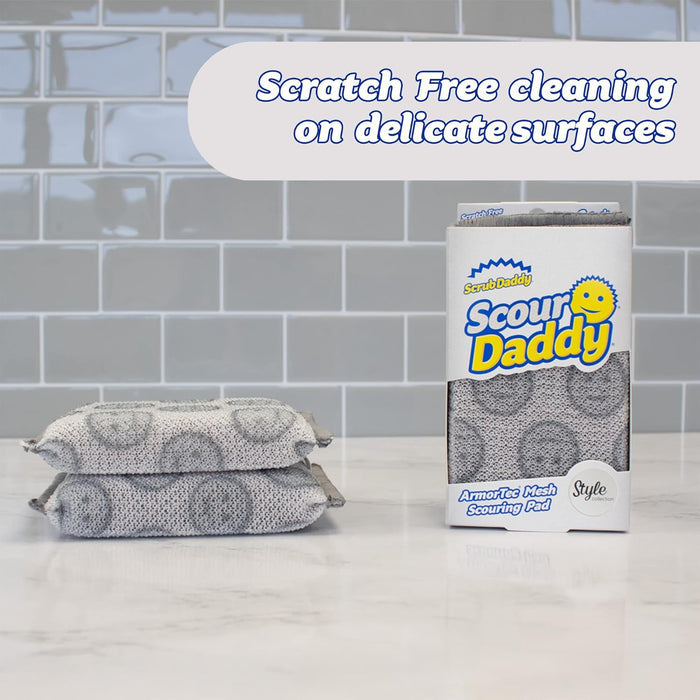 thicker and more absorbent construction compared to standard scouring pads