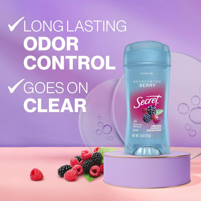 clear gel application that dries quickly with no residue or staining