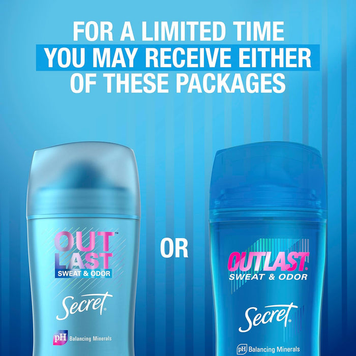 Secret Outlast Women's Clear Gel Deodorant – Camping & Patio Companion, 2.6 oz Pack of 2