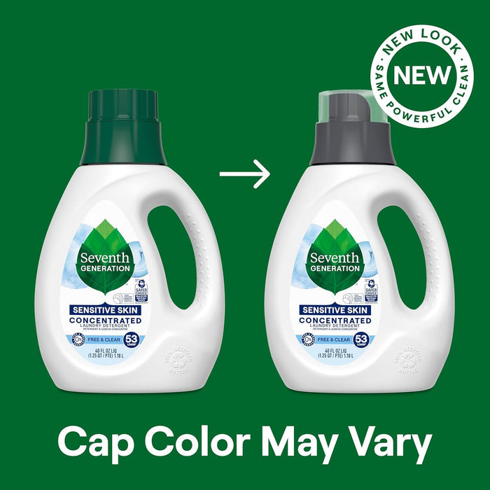 Seventh Generation Concentrated Laundry Detergent for Housewarming Gifts, Eco-Friendly Plant-Based Formula