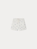 Short Caroline en molleton brodé cerises