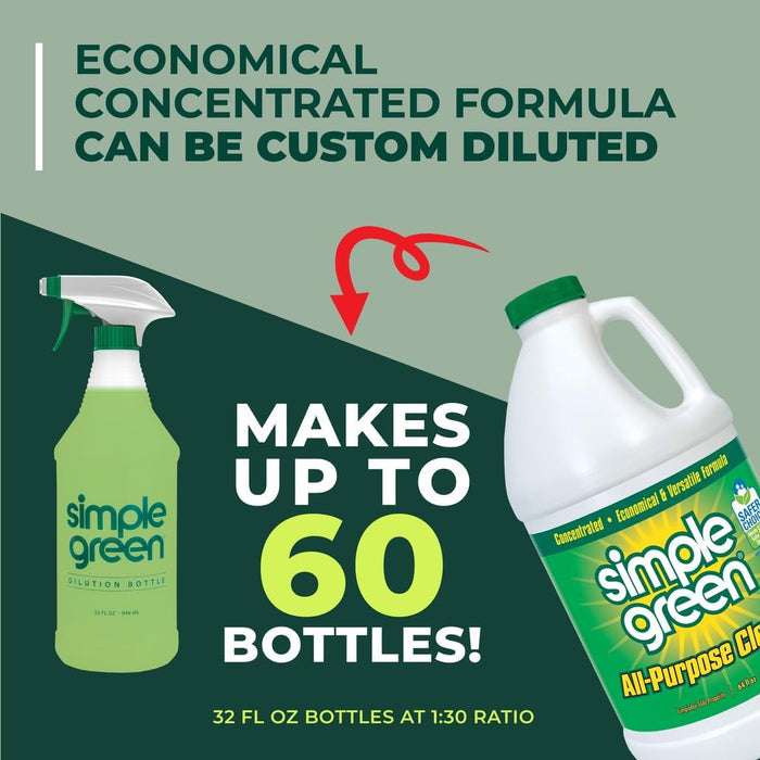 Simple Green 64 oz Concentrate – Portable Biodegradable Cleaner for Camping Tables, Coolers, and Travel Messes