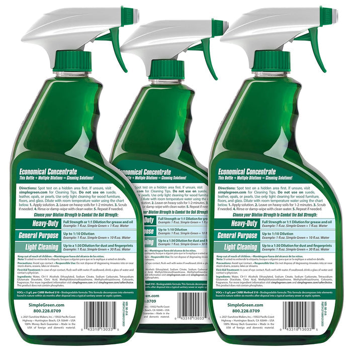 adjustable dilution — full strength for heavy grease or diluted for routine cleaning