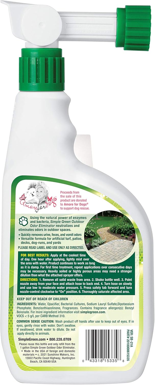natural enzyme formula that breaks down odor-causing organic matter