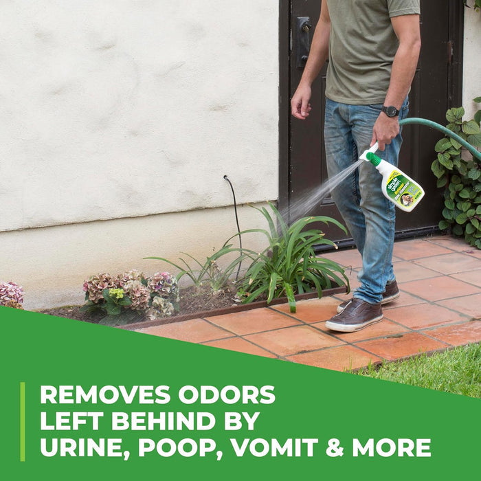 targets urine, stool, vomit, and general organic pet odors
