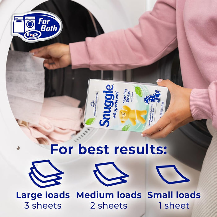 Snuggle SuperFresh Dryer Sheets – Mindful Wind-Down Scent for Bath Towels and Pajamas, 200 Count