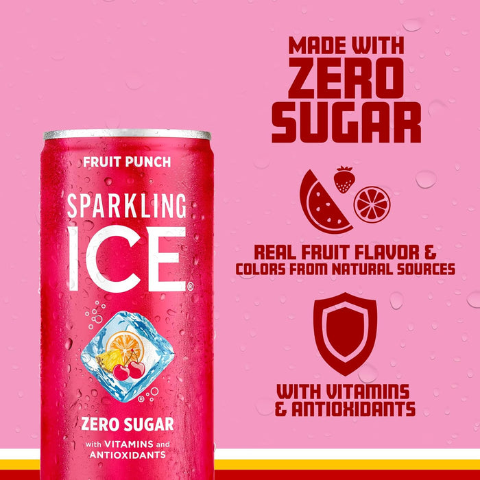 carbonated sparkling water base with natural fruit flavors