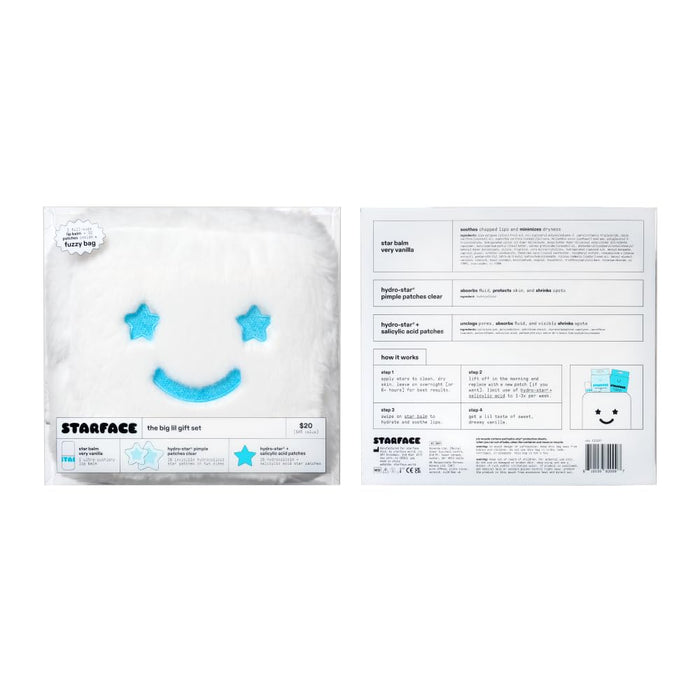 Starface Big Lil White Gift Set - Stocking Stuffer for Teens and Tweens, Pimple Patches with Travel Pouch