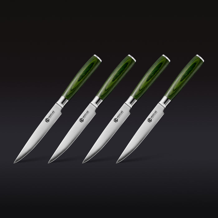 Steak Knife & Bistecca Plate Set, 8-pc (Green)