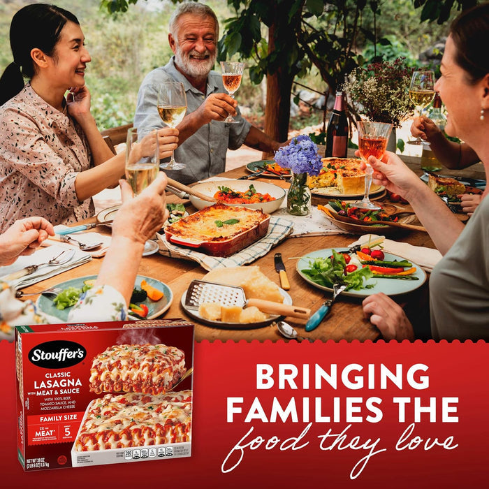 Stouffer's Lasagna Meat and Sauce – Oven-Ready Family Entrée for Everyday Home Cooking