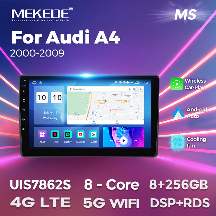 Suitable for 02-08 audi a4l/a4 audi a4 large screen android navigator car smart carplay