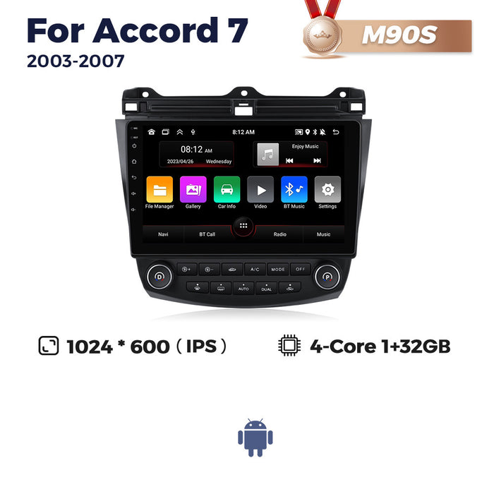 Suitable for 03-07 honda seventh generation accord accord7 android large screen car navigation wireless carplay