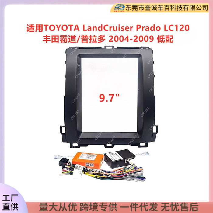 Suitable for 04-09 toyota land cruiser lc120 android central control navigation 9.7inch restoration panel frame
