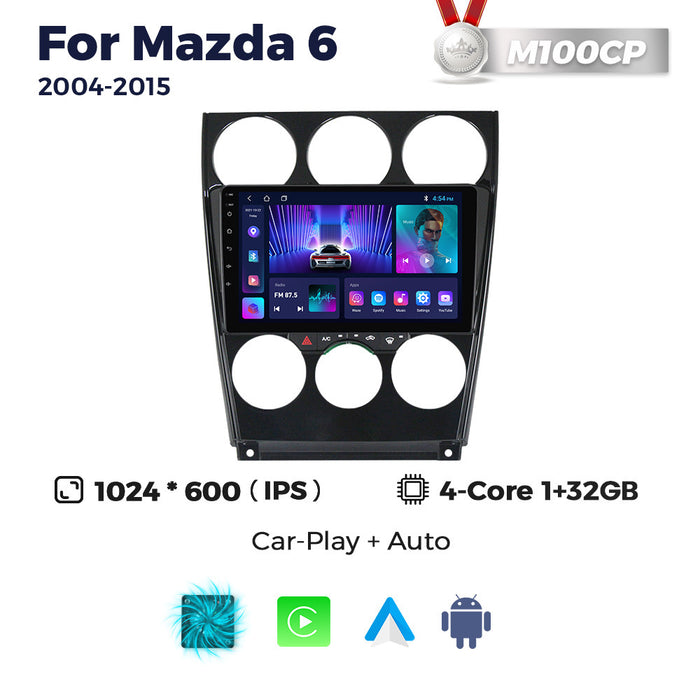 Suitable for 04-15 mazda 6 mazda 6 car large screen android navigator wireless carplay