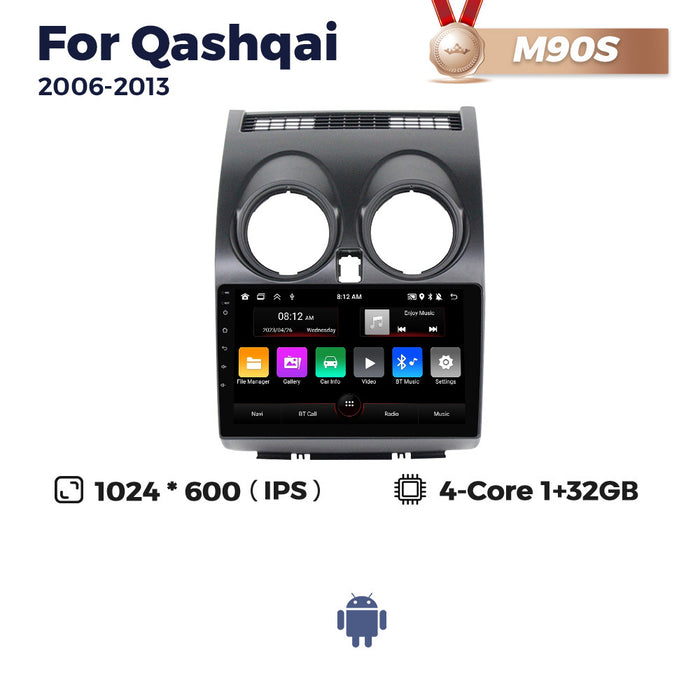 Suitable for 06-13 nissan qashqai car central control android navigation wireless carplay fangyitong 7862