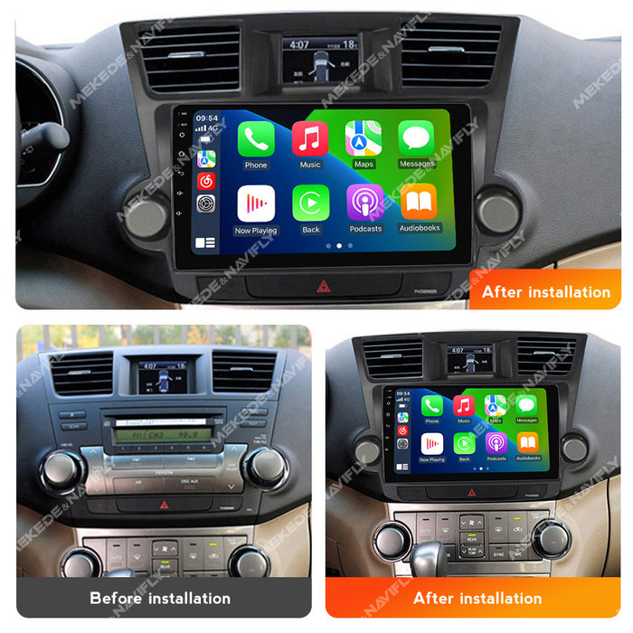 Suitable for 07-13 toyota highlander car central control android navigation wireless carplay