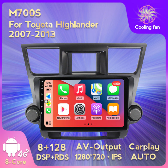 Suitable for 07-13 toyota highlander car central control android navigation wireless carplay