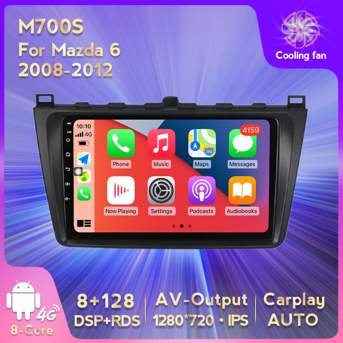 Suitable for 08-12 mazda 6 ruiyi mazda6 android car central control navigator wireless carplay