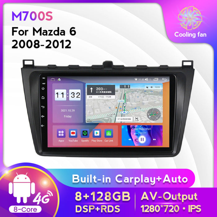 Suitable for 08-12 mazda 6 ruiyi mazda6 android car central control navigator wireless carplay