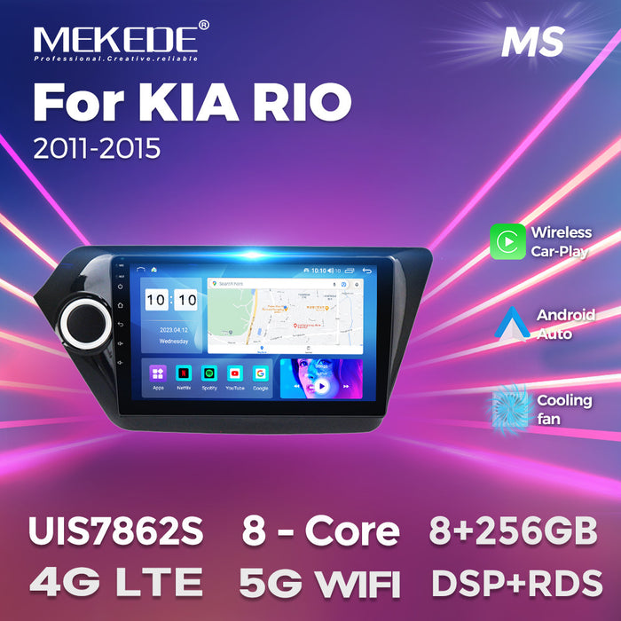 Suitable for 11-15 kia k2 rio android car central control navigator wireless carplay