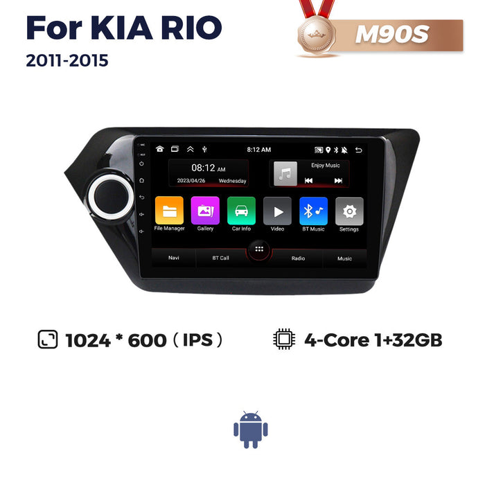 Suitable for 11-15 kia k2 rio android car central control navigator wireless carplay