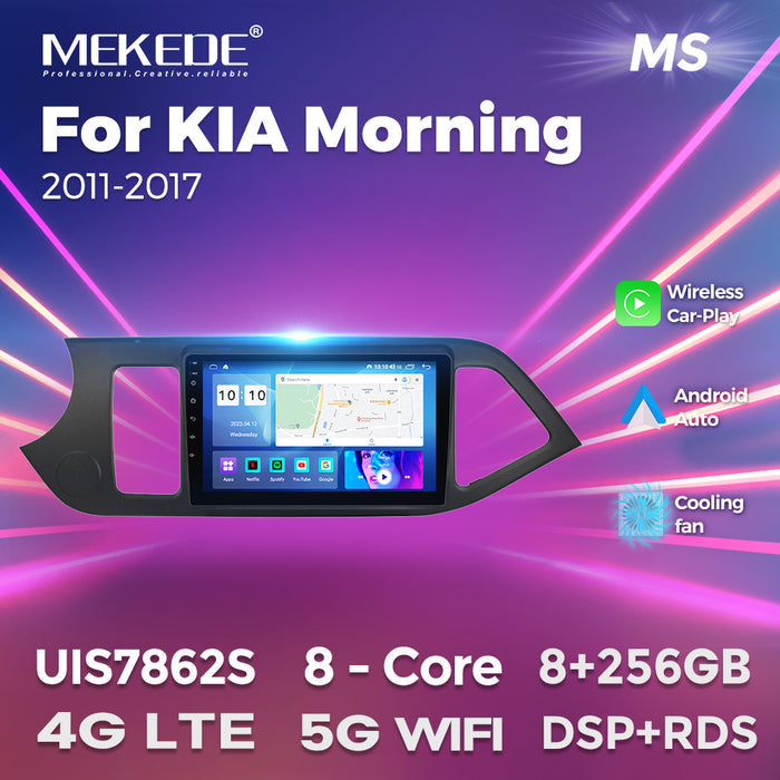 Suitable for 11-17 kia morning kia morning car central control android navigation wireless carplay