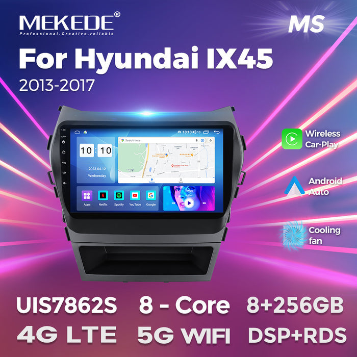 Suitable for 13-17 hyundai ix45 santa fe car android navigator central control gps navigation carplay