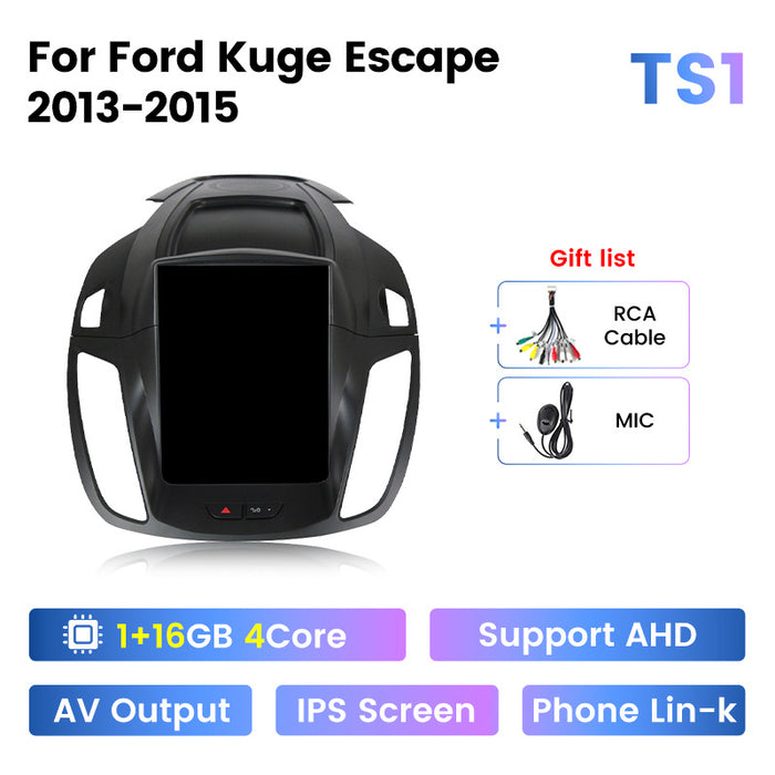 Suitable for 13-18 ford escape kuga vertical screen navigation android car navigation wireless carplay
