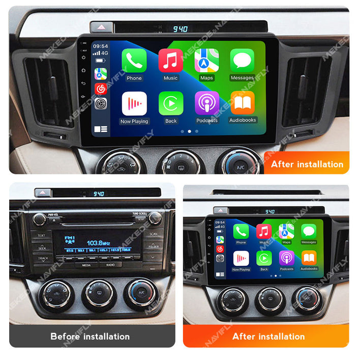 Suitable for 13-18 toyota rav4 car central control android navigation wireless carplay fang yitong 7862
