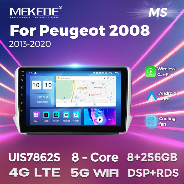 Suitable for 13-20 peugeot 2008 peugeot 2008 android car navigation wireless carplay