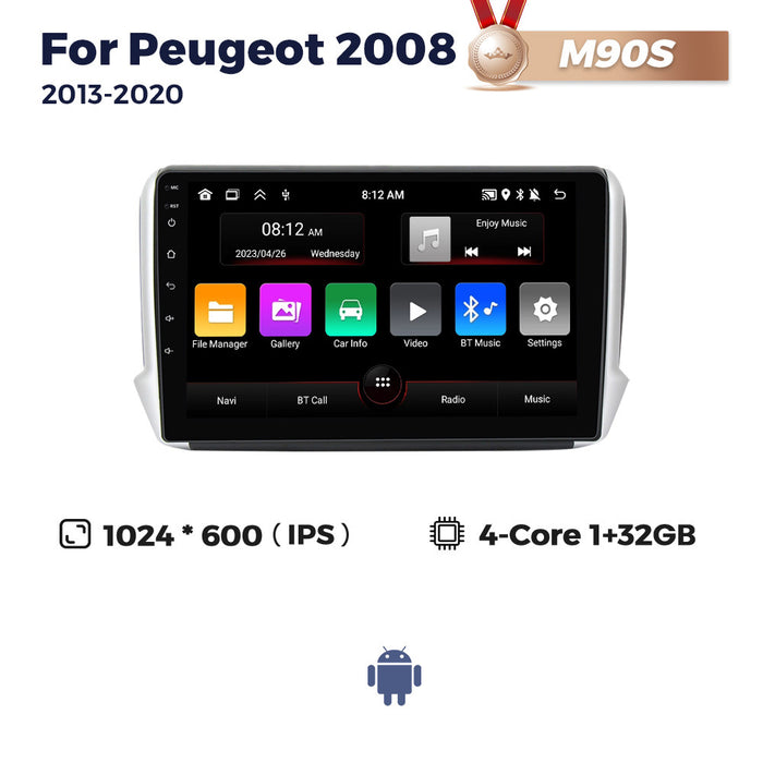 Suitable for 13-20 peugeot 2008 peugeot 2008 android car navigation wireless carplay