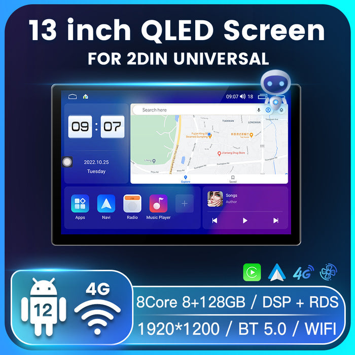 Suitable for 13inch large screen host 13inch 7862/9863 android car navigation wireless carplay