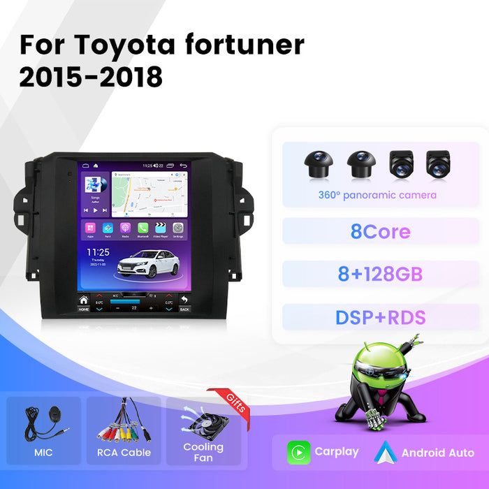 Suitable for 15-18 toyota fortuner and runner models, vertical screen car android navigation system, cross-border