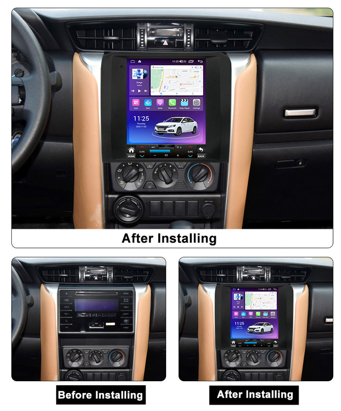 Suitable for 15-18 toyota fortuner and runner models, vertical screen car android navigation system, cross-border