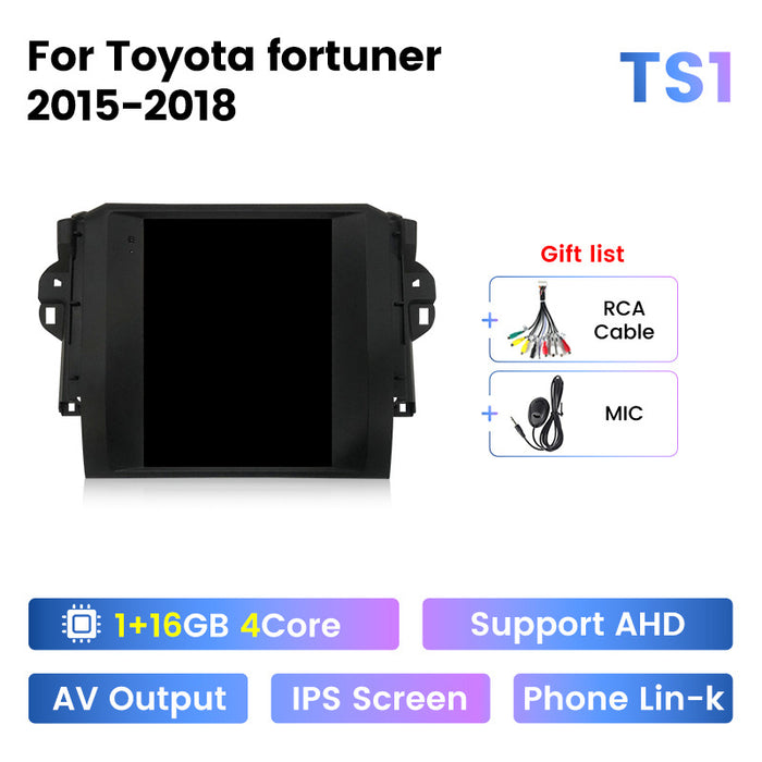 Suitable for 15-18 toyota fortuner and runner models, vertical screen car android navigation system, cross-border