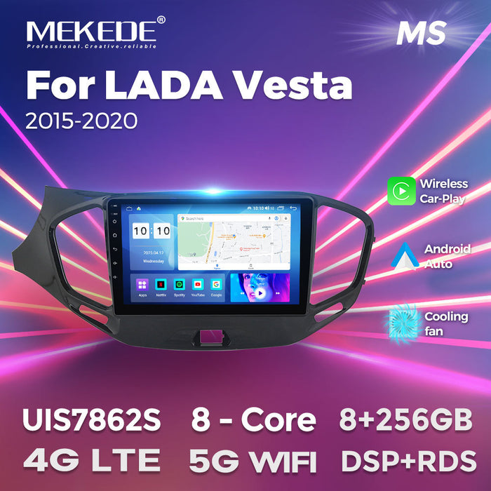 Suitable for 15-20 models of lada vesta car android central control gps navigation/wireless carplay