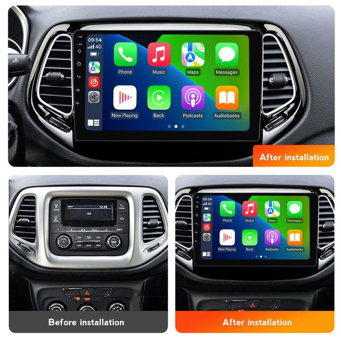 Suitable for 16-18 jeep compass android car navigation wireless carplay