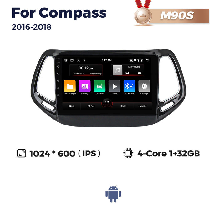 Suitable for 16-18 jeep compass android car navigation wireless carplay