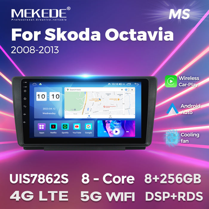 Suitable for 2008-2013 skoda octavia large screen android car navigation host