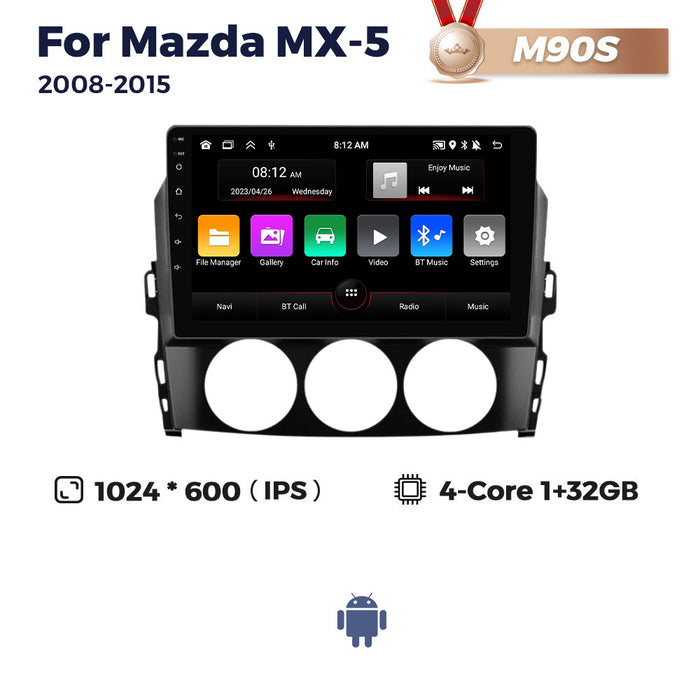 Suitable for 2008-2015 mazda mx-5 mazda mx5 car large screen android navigator host
