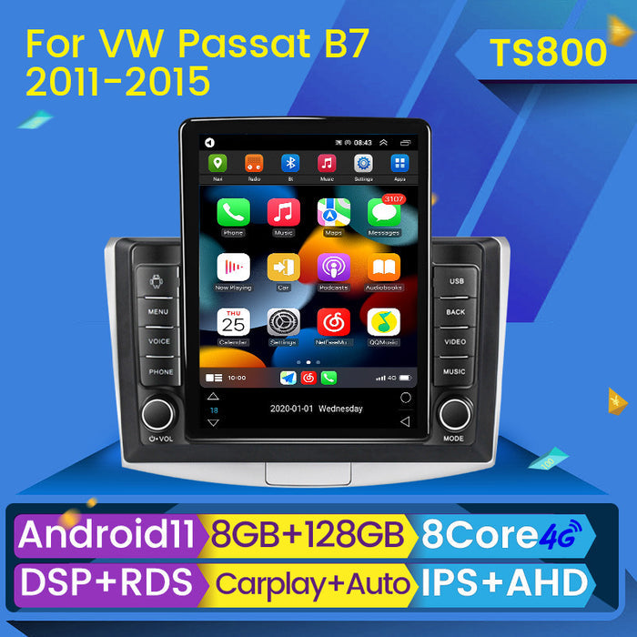 Suitable for 2011-2015 vw passat b7 volkswagen magotan cc vertical screen android navigator carplay